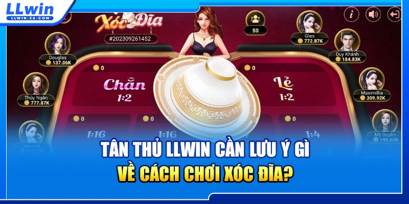 Tân thủ LLWIN cần lưu ý gì về cách chơi xóc đĩa?